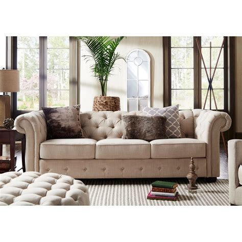 artisan beige sofa.